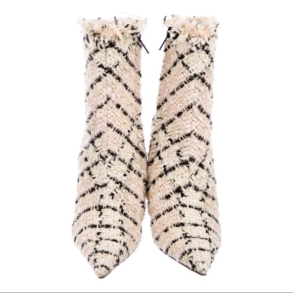 BALENCIAGA Tweed Ankle Boots with tags - Picture 2 of 4